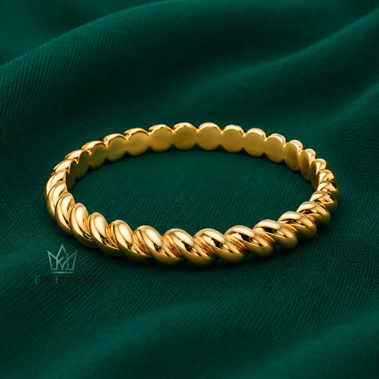 2mm 3mm Twisted Rope Gold Wedding Band, Solid 10K 14K 18K Gold, Handmade Stacking Ring - Image 3