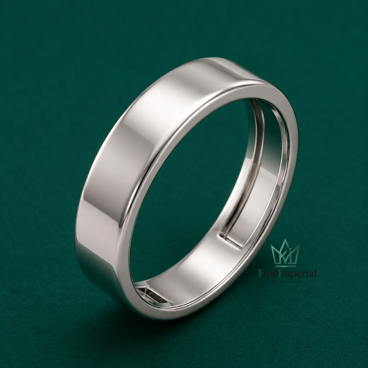 3MM Flat Gold Wedding Band, Solid 10K 14K 18K Gold Comfort Fit Ring for Women & Men - Image 3