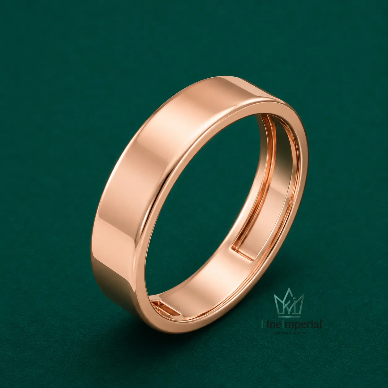 3MM Flat Gold Wedding Band, Solid 10K 14K 18K Gold Comfort Fit Ring for Women & Men - Image 4