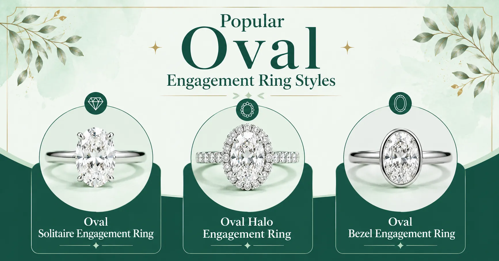 Popular Oval Engagement Ring Styles