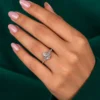 1 CT pear lab grown diamond ring
