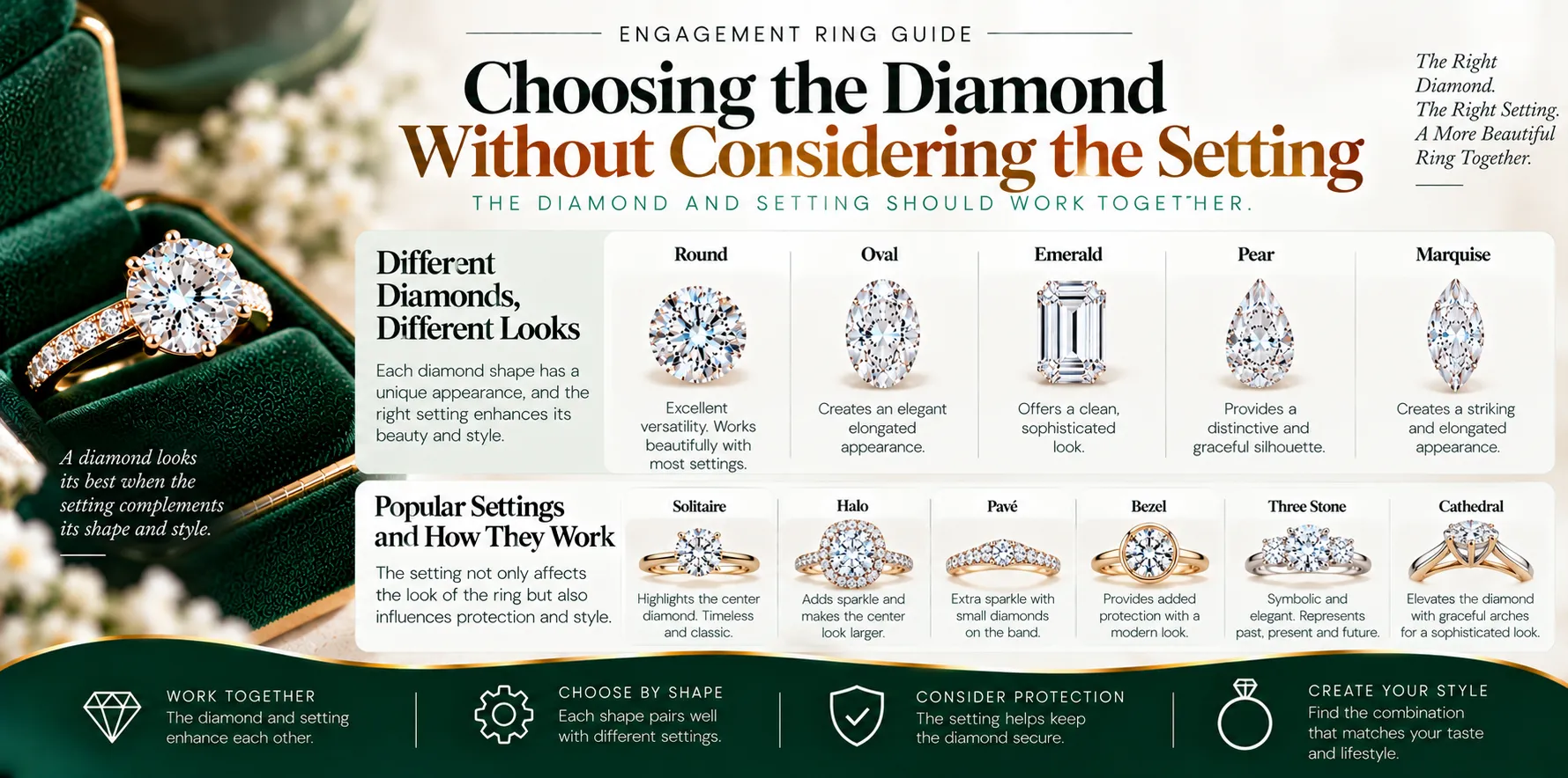 Choosing the Diamond Without Considering the Setting Choosing the Diamond Without Considering the Setting