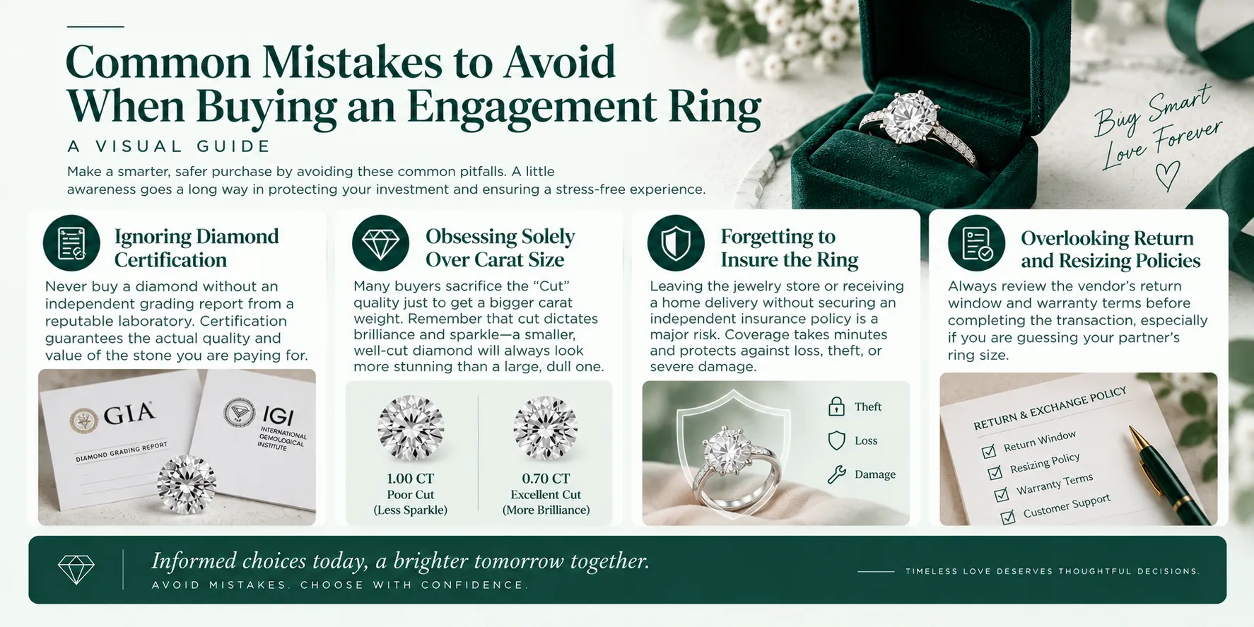 Common Mistakes to Avoid When Buying an Engagement Ring Common Mistakes to Avoid When Buying an Engagement Ring