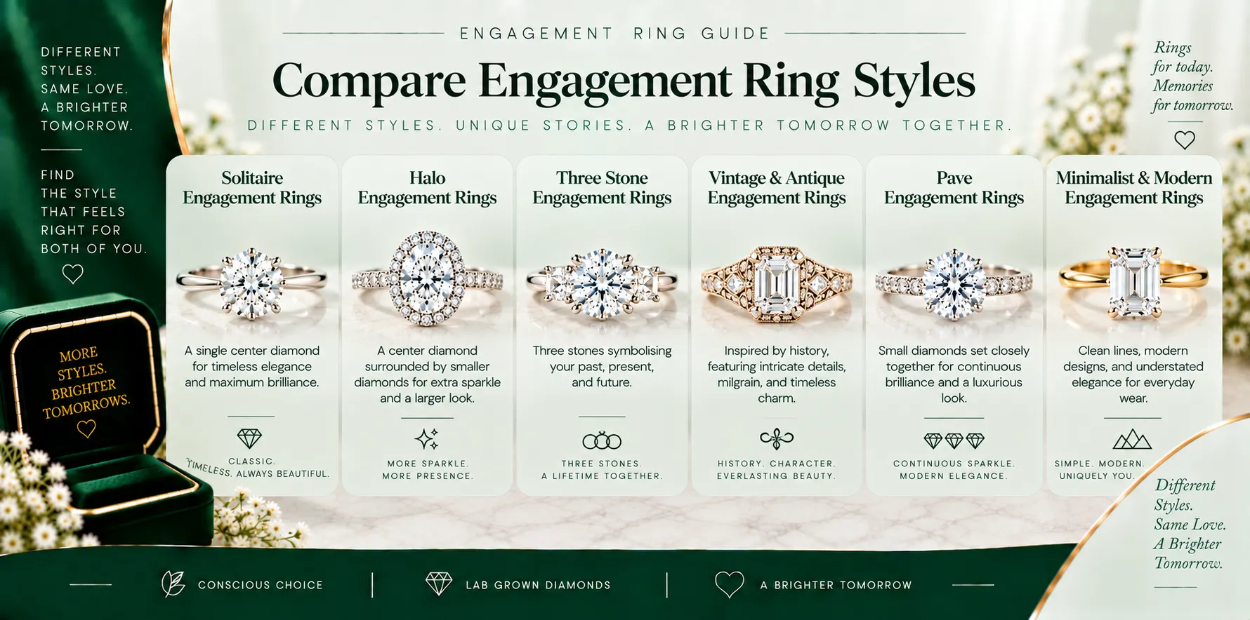 Compare Engagement Ring Styles Compare Engagement Ring Styles