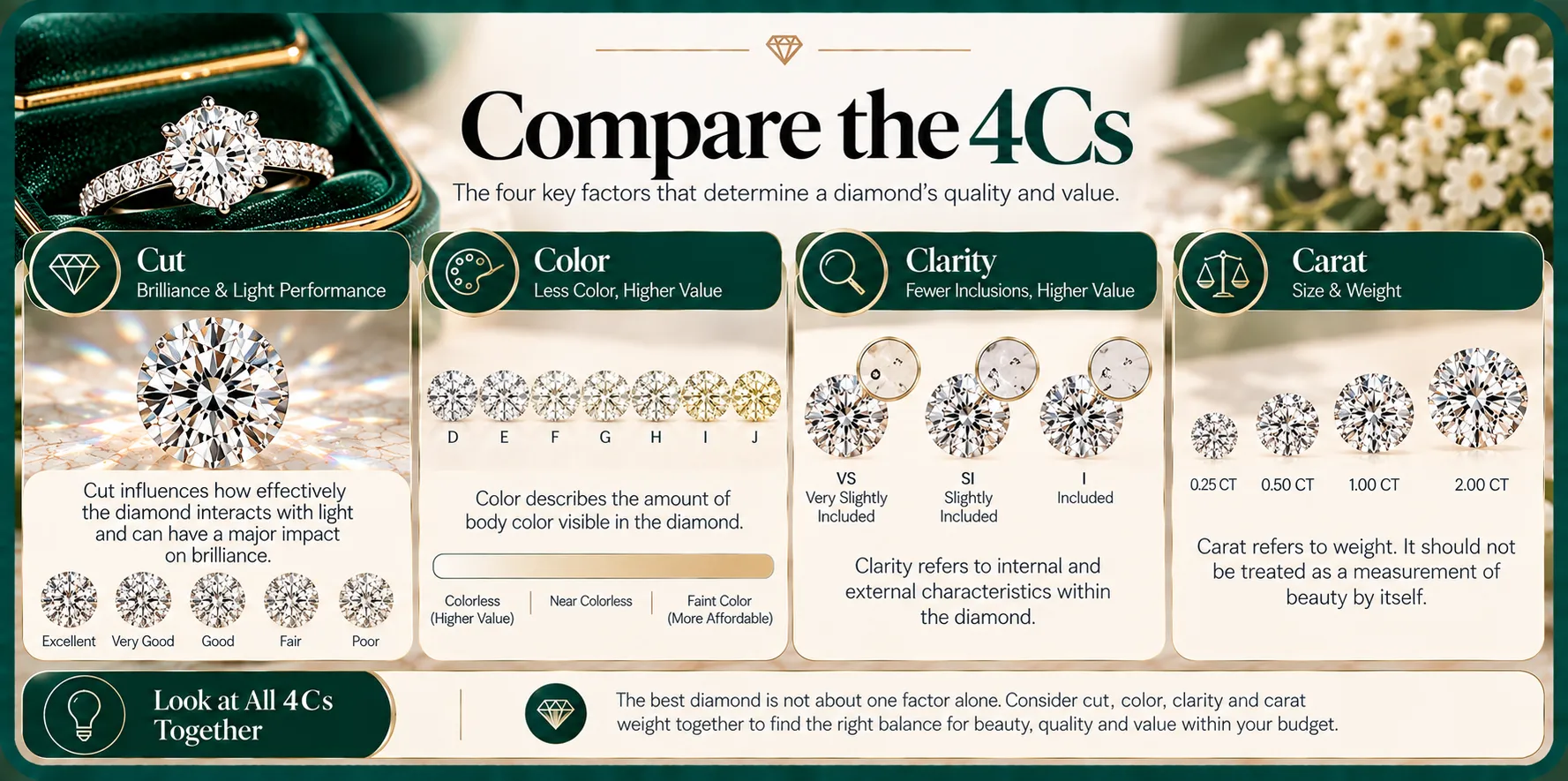 Compare the 4Cs Compare the 4Cs