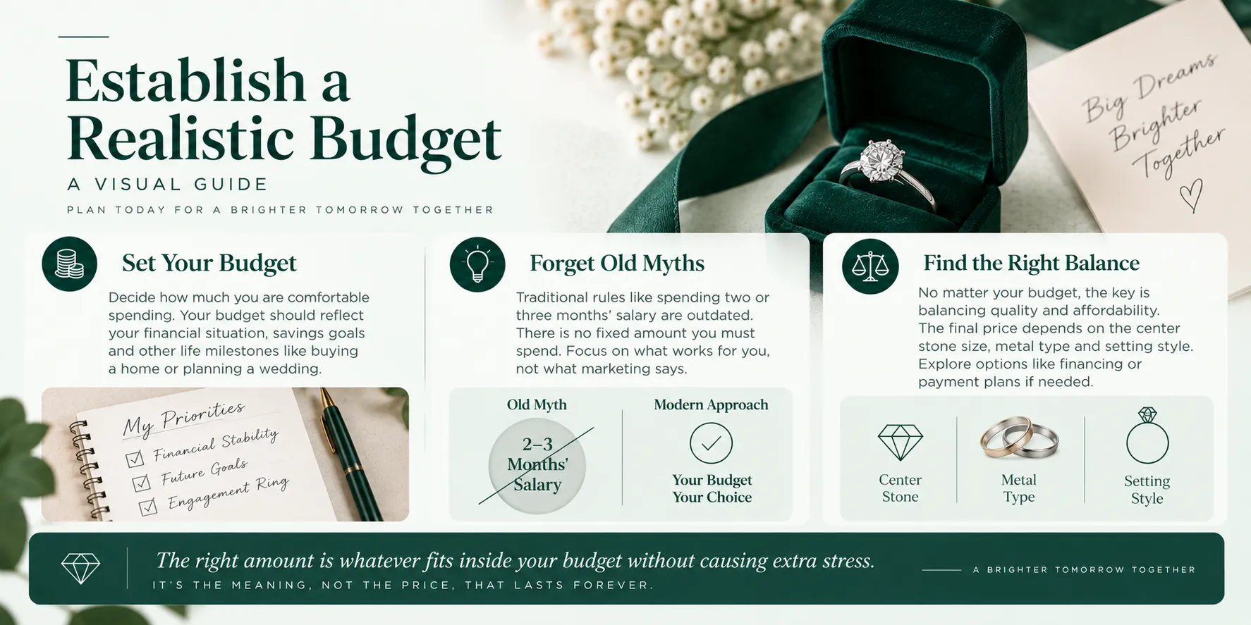 Establish a Realistic Budget Establish a Realistic Budget