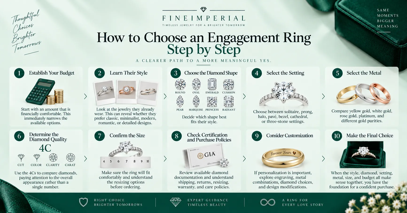 How to Choose an Engagement Ring Step by Step How to Choose an Engagement Ring Step by Step