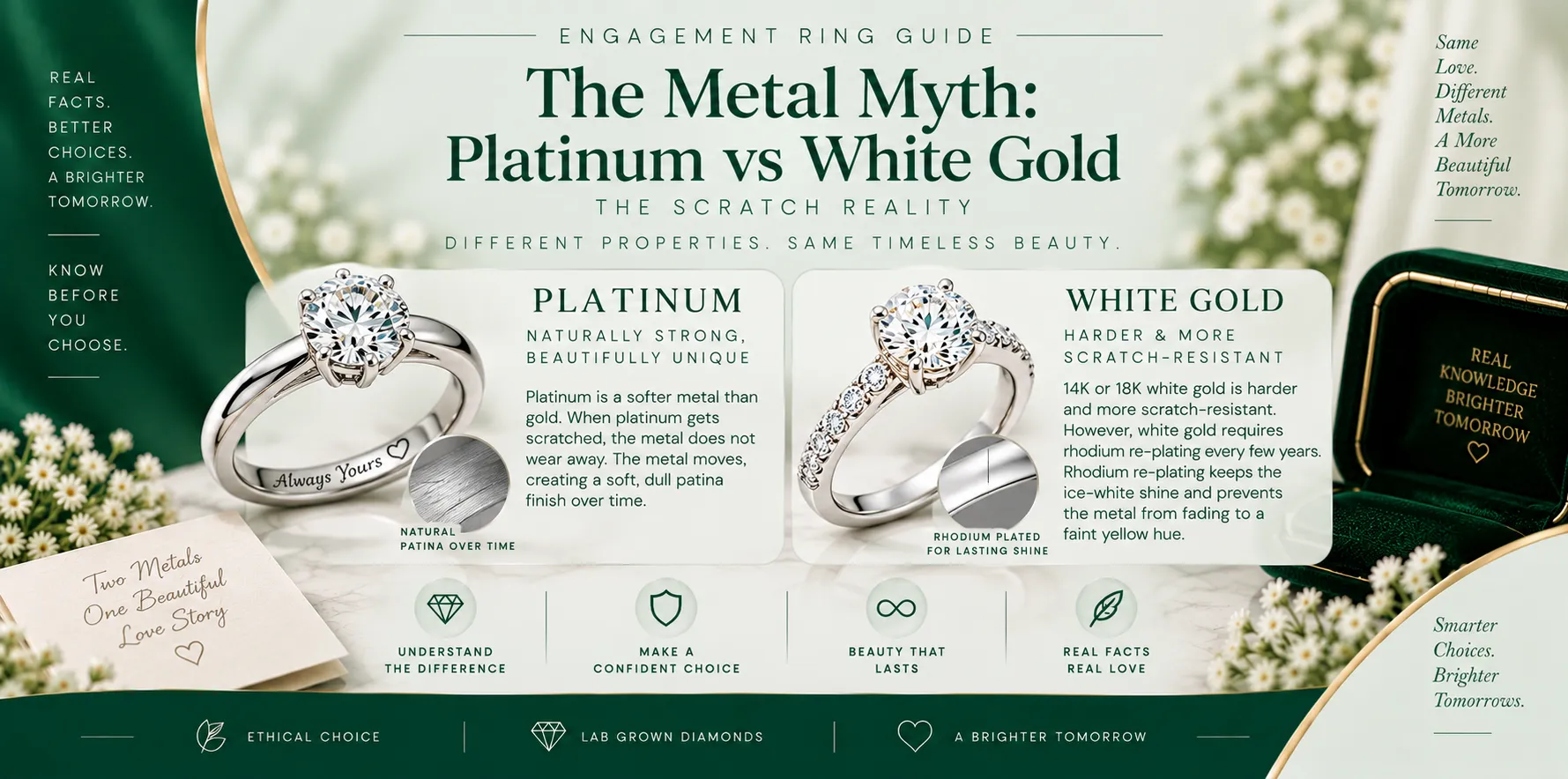 The Metal Myth Platinum vs White Gold (The Scratch Reality) The Metal Myth Platinum vs White Gold (The Scratch Reality)