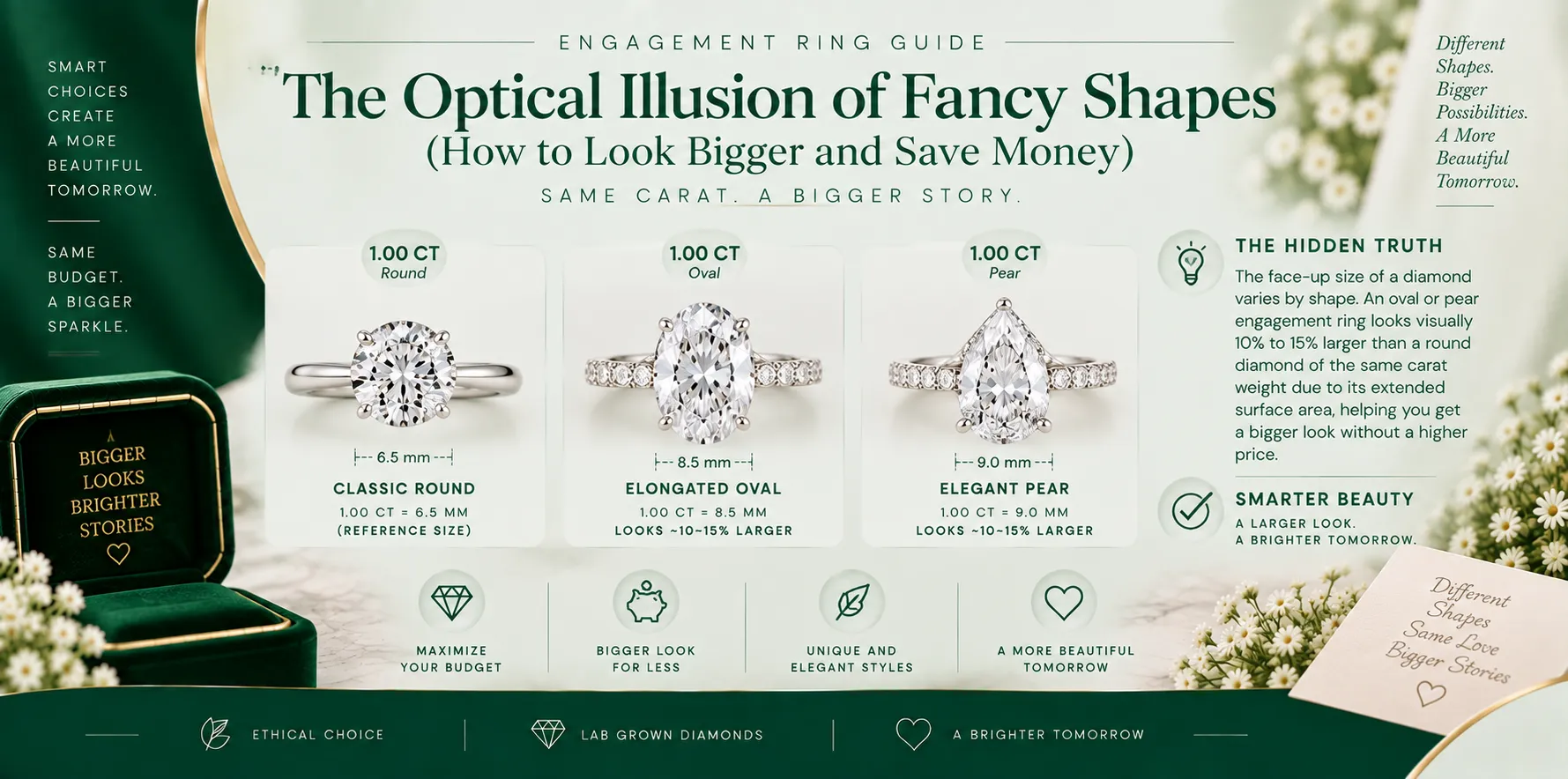 The Optical Illusion of Fancy Shapes (How to Look Bigger and Save Money) The Optical Illusion of Fancy Shapes (How to Look Bigger and Save Money)
