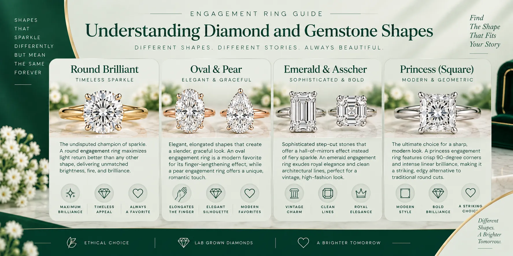 Understanding Diamond and Gemstone Shapes Understanding Diamond and Gemstone Shapes