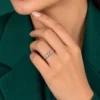 Five diamond stackable wedding ring