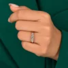 Five stone diamond anniversary ring