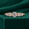 Five stone graduated diamond engagement ring