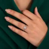 Five stone lab grown diamond engagement ring