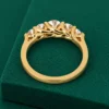 Five stone trellis diamond ring