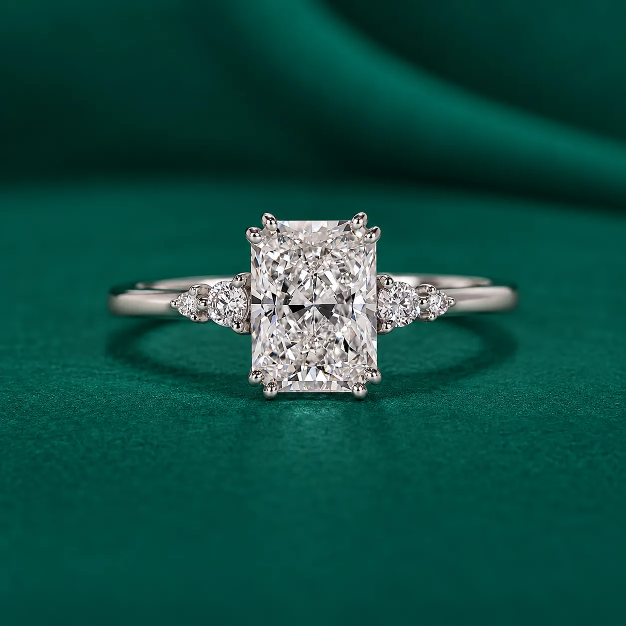 IGI certified lab grown diamond engagement ring