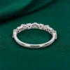Lab grown diamond anniversary wedding ring