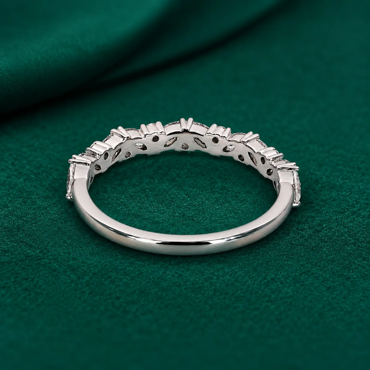 Lab grown diamond anniversary wedding ring