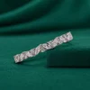 Lab grown diamond half eternity band