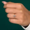 Marquise diamond proposal ring