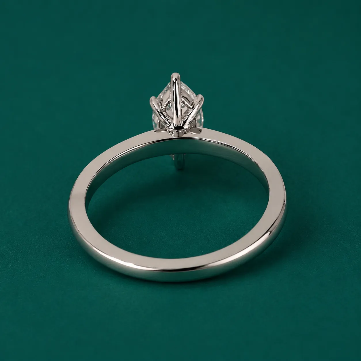 Marquise diamond proposal ring for her