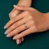Marquise lab grown diamond anniversary ring