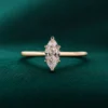 Marquise lab grown diamond engagement ring