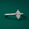 Marquise lab grown diamond solitaire ring