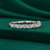 Marquise and round lab grown diamond wedding band