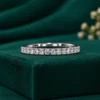 Minimalist solitaire diamond stacking ring