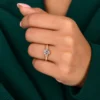 Oval diamond anniversary gift ring