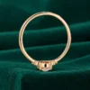 Oval diamond anniversary ring