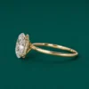 Oval diamond proposal ring for her