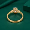 Oval diamond ring for women