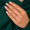 Oval diamond ring gift for her