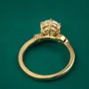 Oval lab grown diamond proposal ring
