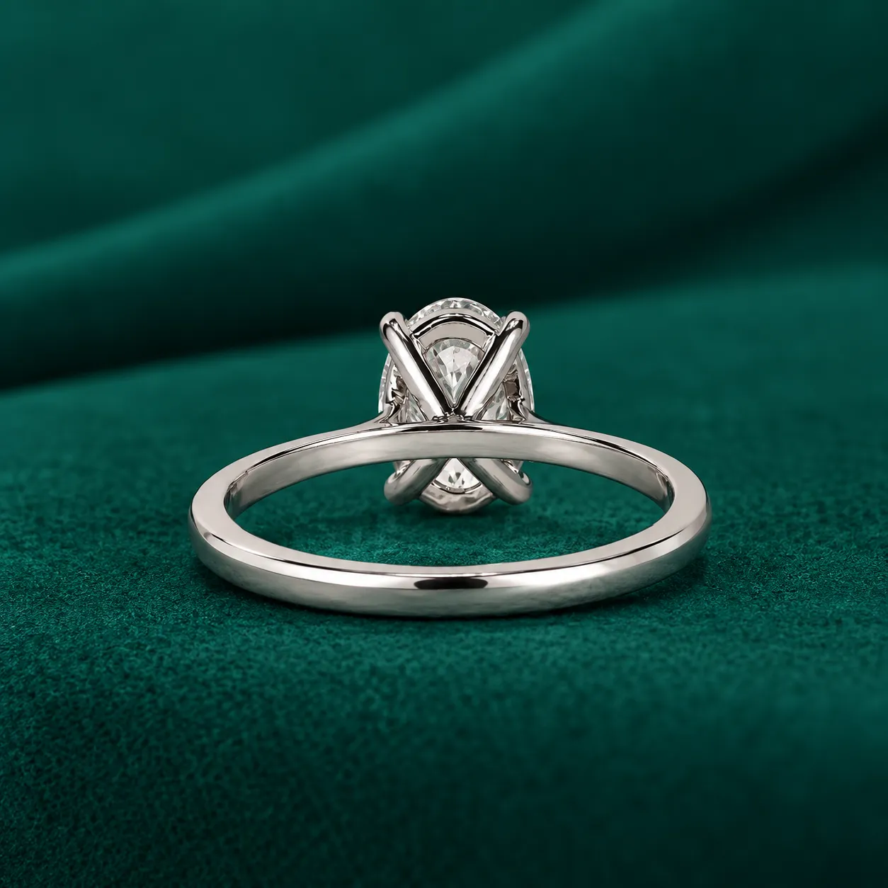 Oval Engagement Ring Genuine Lab Grown Diamond Wedding Ring Oval Brilliant Diamond Ring Solitaire Ring for Anniversary Gift Proposal Ring - Image 4