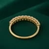 Oval diamond stackable wedding band