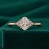 Oval lab grown diamond ring for her