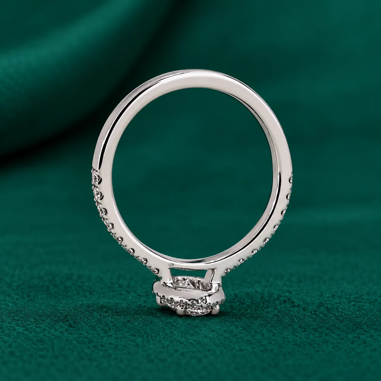 Pear diamond anniversary ring