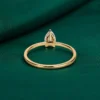 Pear diamond birthday ring