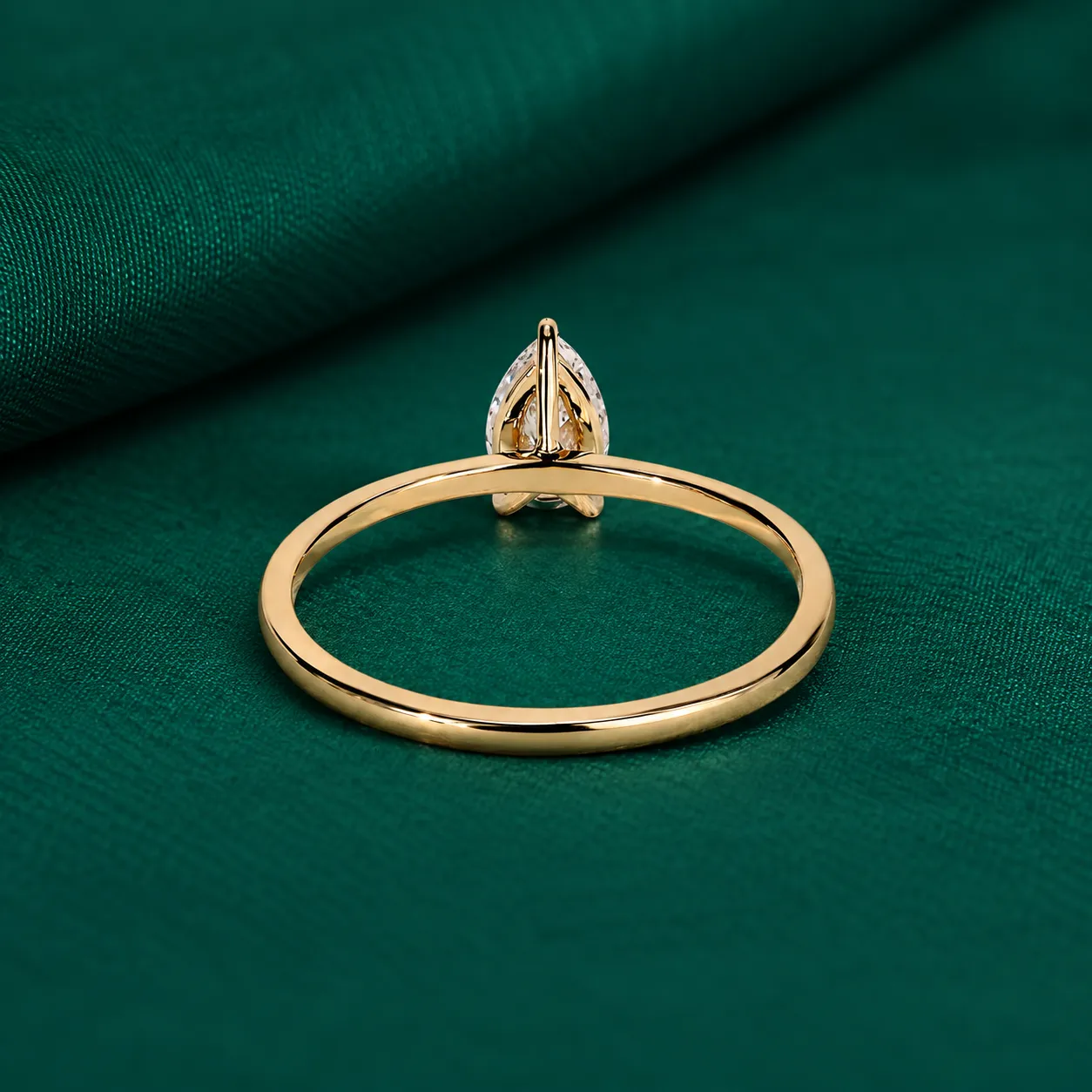 Pear diamond birthday ring