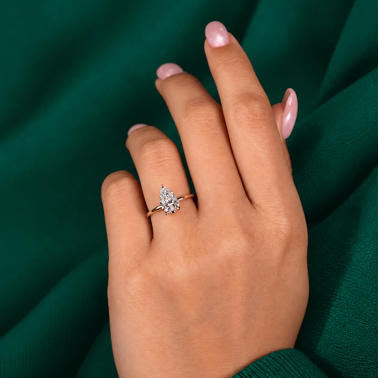 Pear diamond engagement ring 0.50 to 3.00 CT