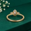 Pear diamond proposal ring for her