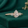 Pear diamond ring for wife