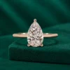 Pear lab grown diamond engagement ring