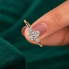 Pear three stone diamond ring