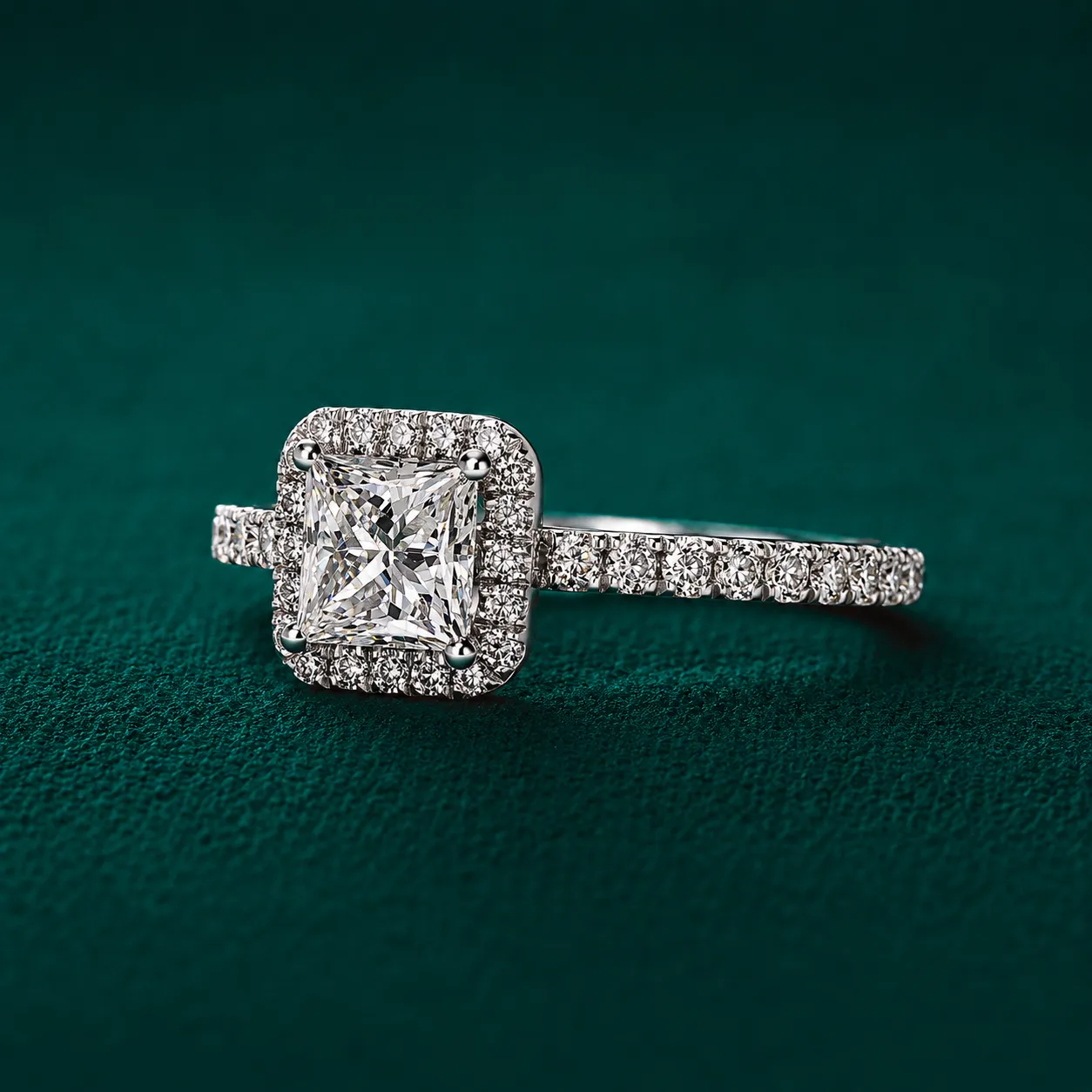 Princess cut diamond ring for women
