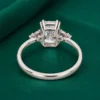 Radiant cut five stone diamond ring