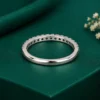 Simple diamond wedding band
